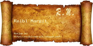 Reibl Margit névjegykártya